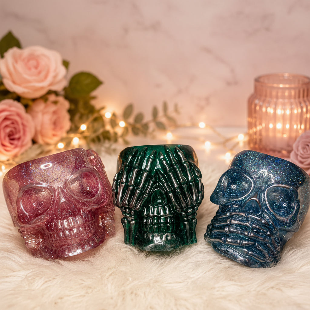 Resin Skeleton Pots