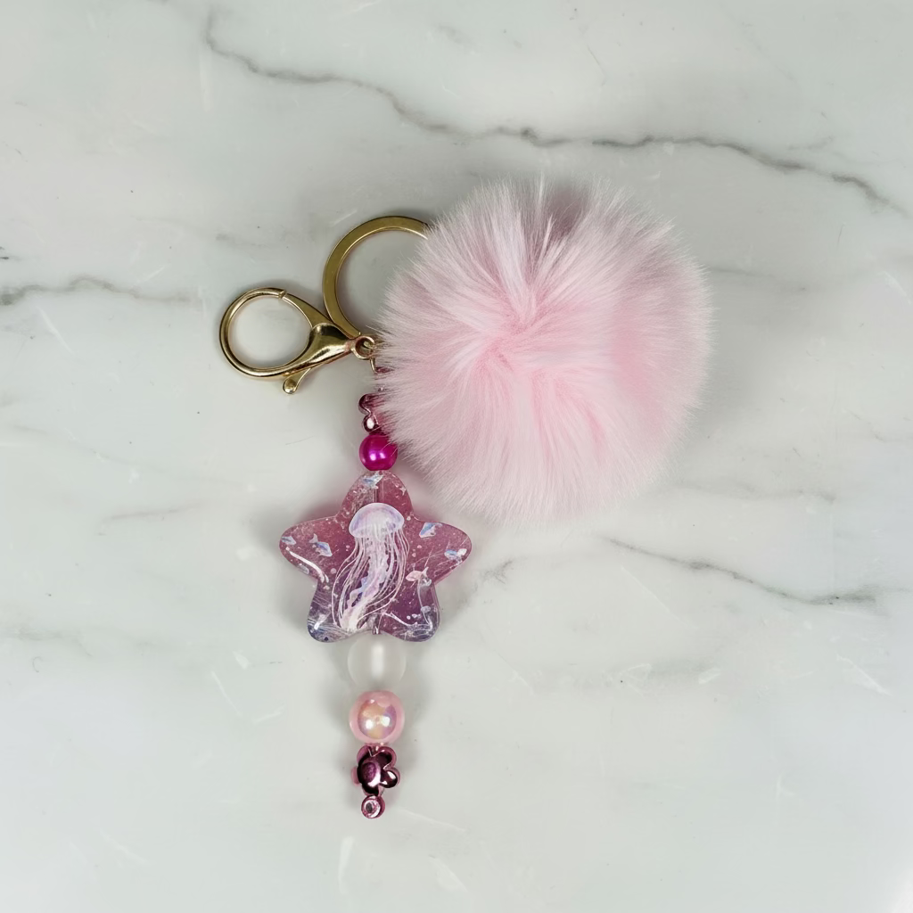 Pom Pom Keyrings
