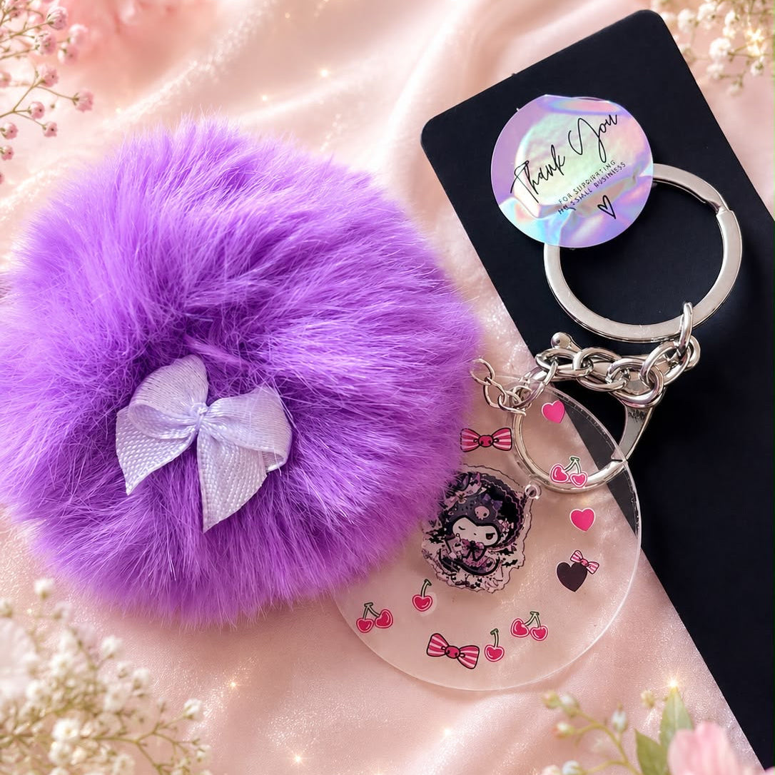 Pom Pom Keyrings
